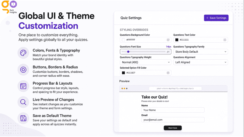 Map products to answers for personalized results