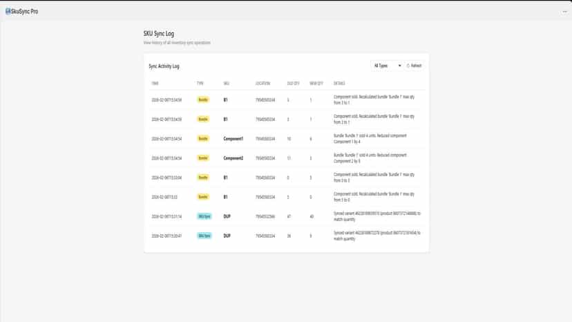 Sync Logs