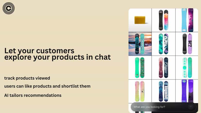convomesh ai product explore through chat