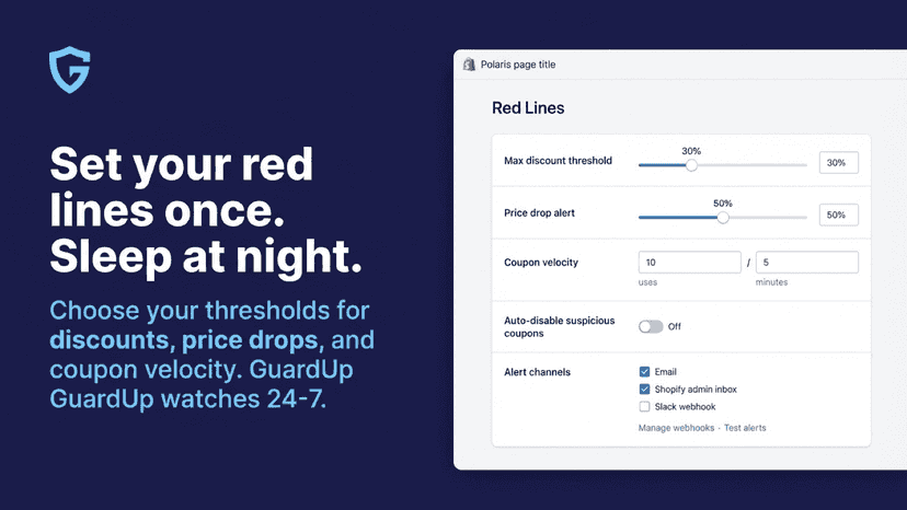 set your red lines once