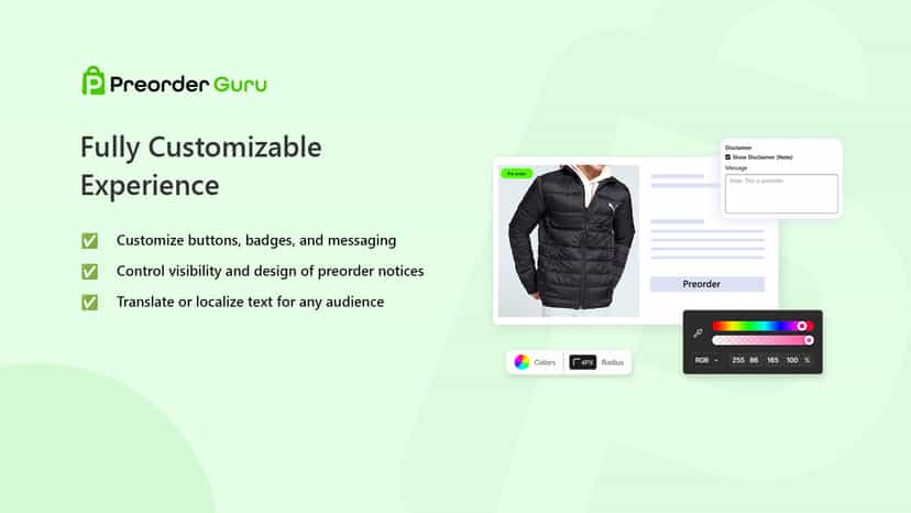 Customisation