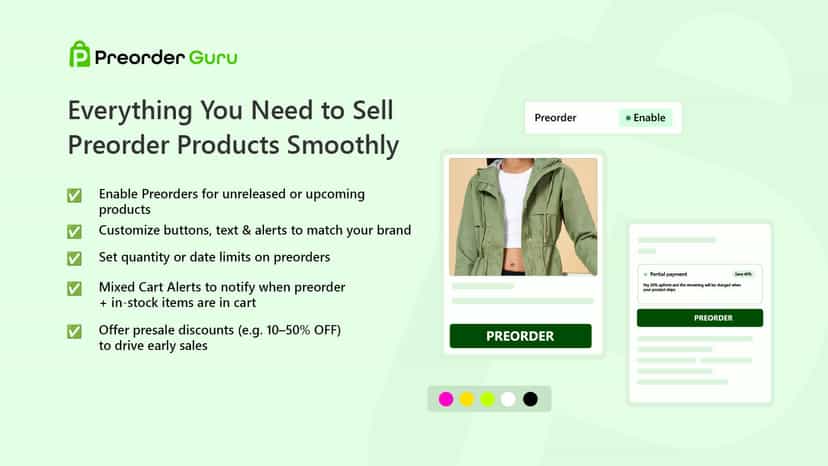 preorder button