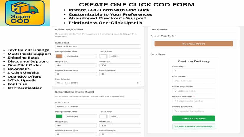 Control which fields appear and customize labels and styling