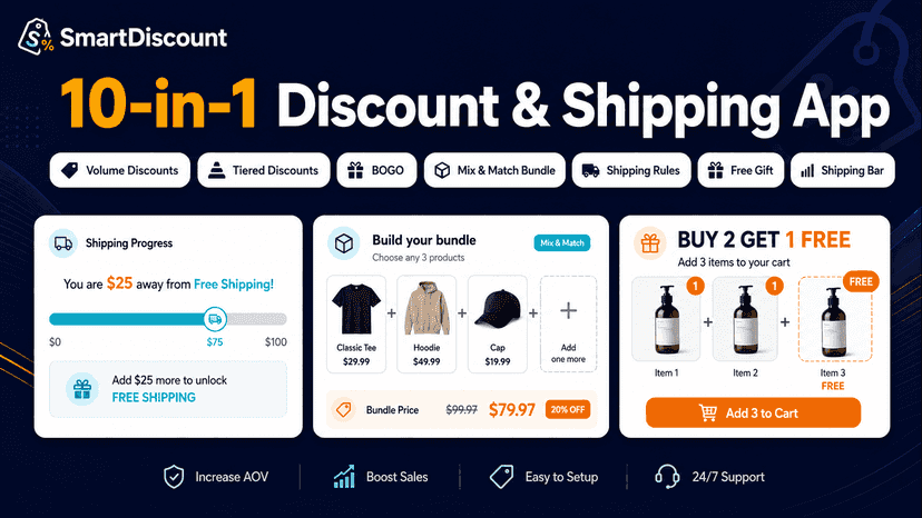10-in-1 discount & shipping app