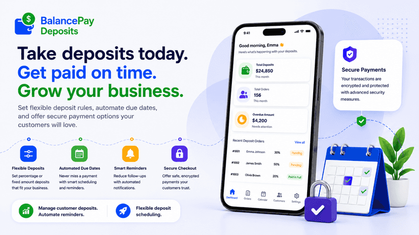 Secure balance payment management for reservation orders.