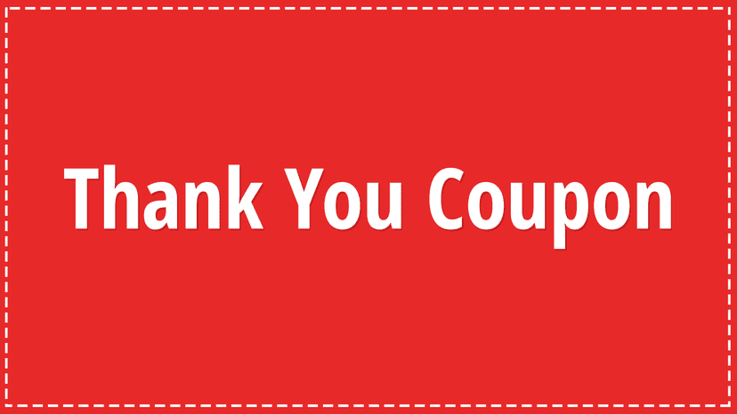 Thank You Coupon App for Shopify