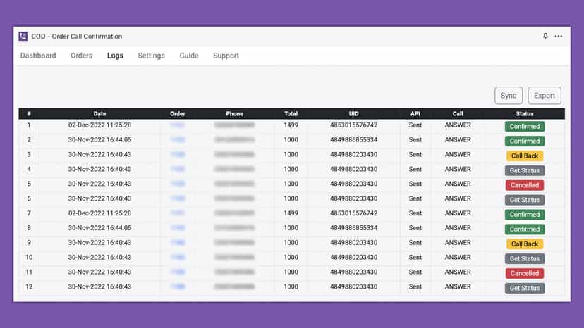 Robo Calls - Logs