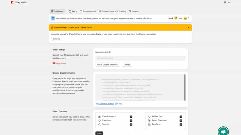 best google analytics 4 for shopify store