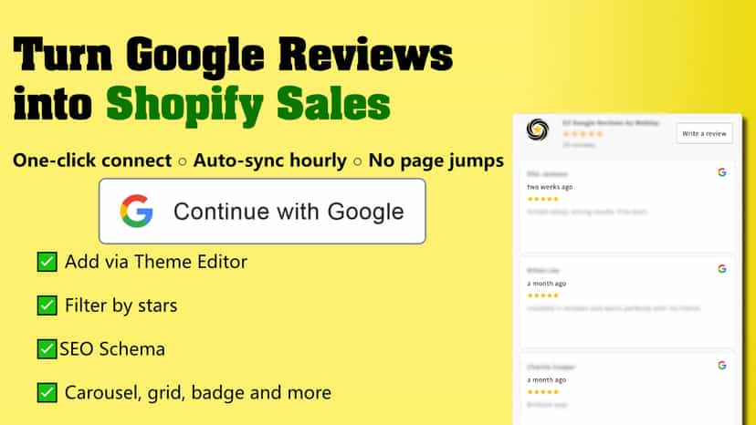 Highlights of the reviews app