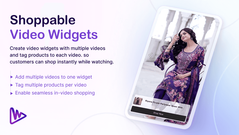 Shoppable Video Widgets