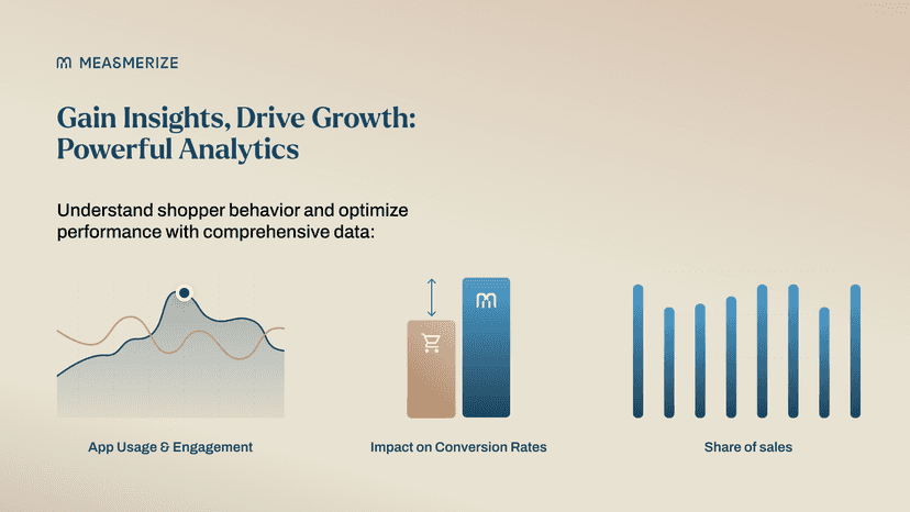 Measmerize analytics dashboard with key insights.