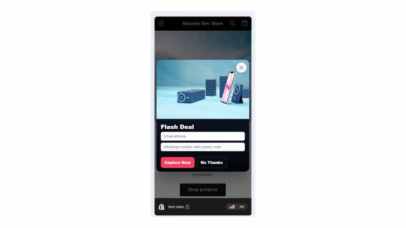 Lead Capture Phone Display