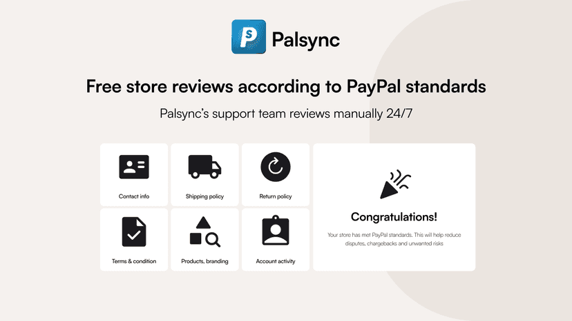 Get your store reviewed to get perfect sync with PayPal Stripe