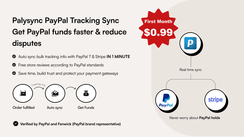 PayPal Tracking Sync App for PayPal and Stripe with AI