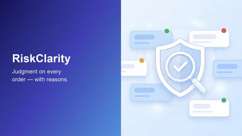 RiskClarity — judgment on every order, with reasons
