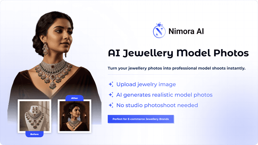 AI Jewellery Model Photos Hero Section