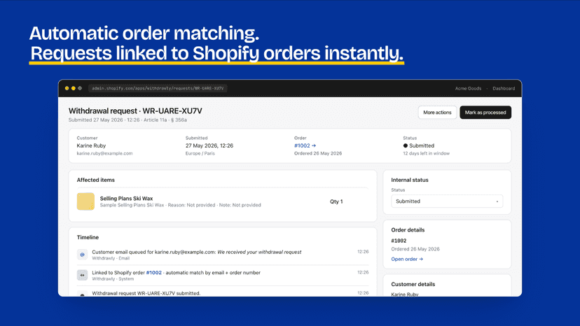 automated order matching