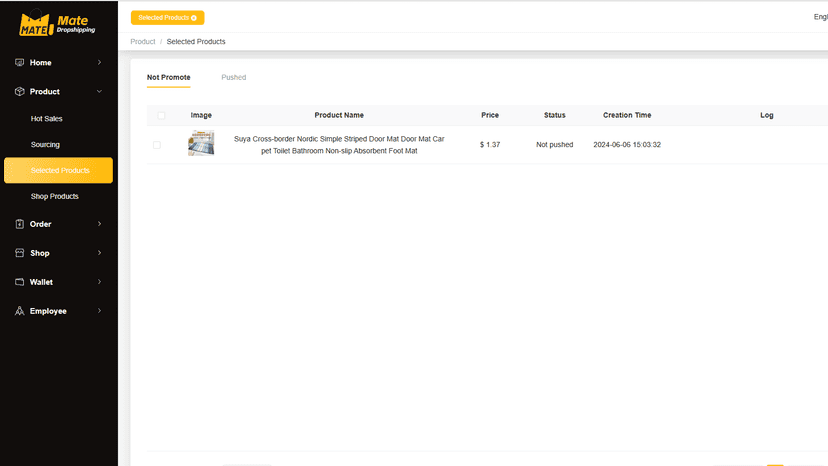 Order Management Page