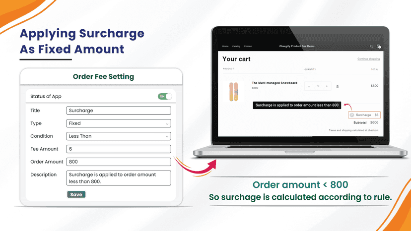Applying Surcharge As Fixed Amount