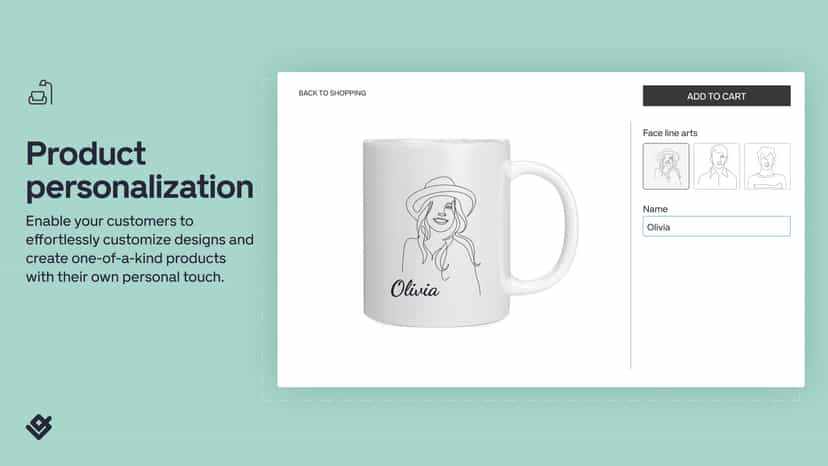 Easy product personalisation