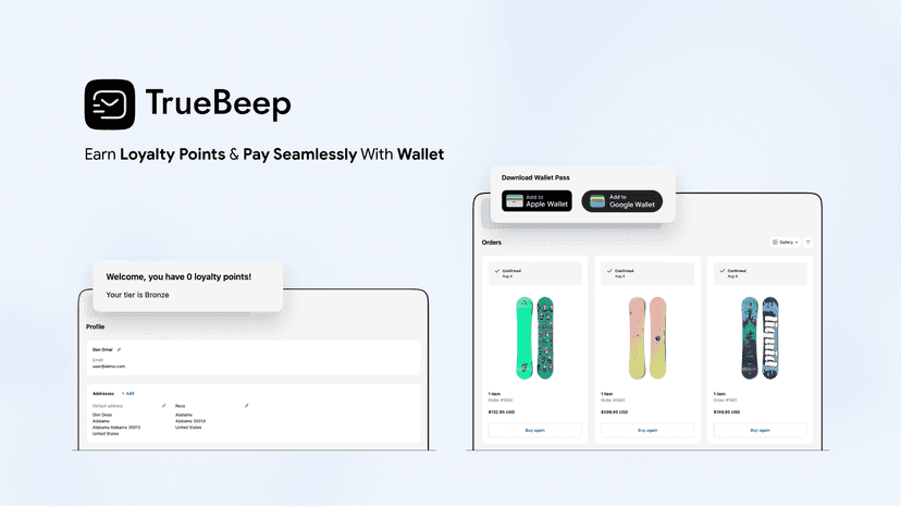 Truebeep - Track and redeem loyalty points with digital wallets