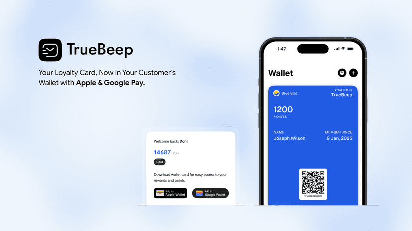 Truebeep - Track and redeem loyalty points with digital wallets