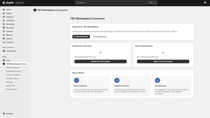 TBC Marketplace Connector