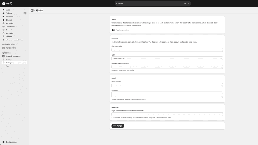 Activity log showing emails sent with delivery status and coupon