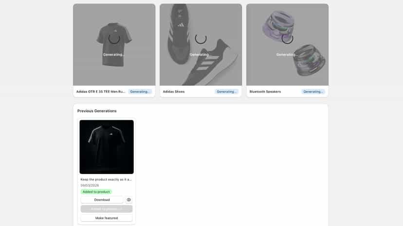 1 click add to product page - Product Studio AI