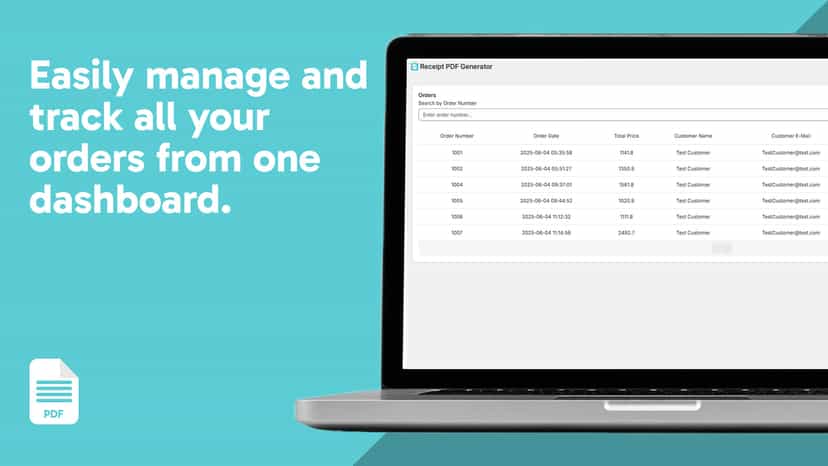Easily manage and track all your orders from one dashboard.
