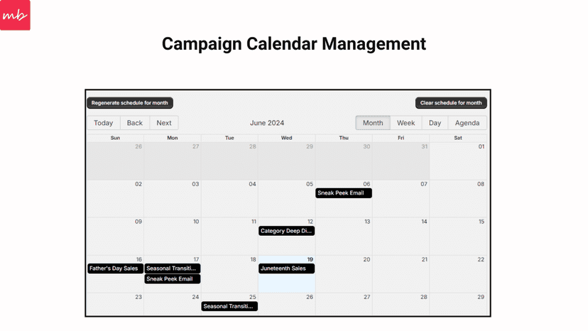campaign calendar