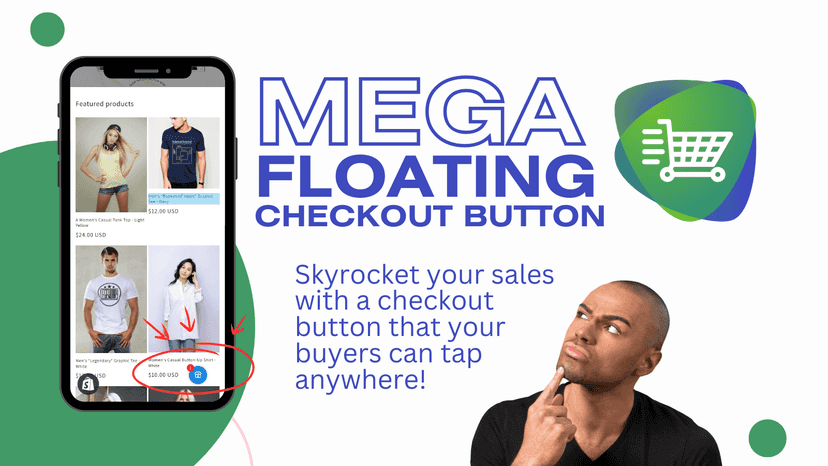 Mega Floating Checkout Button: Quick checkout from any page