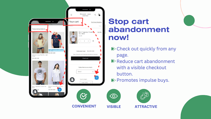Mega Floating Checkout Button: stop cart abandenment now