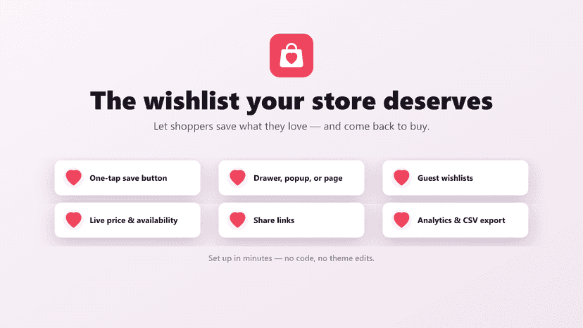 Orbits Smart Wishlist — key features at a glance