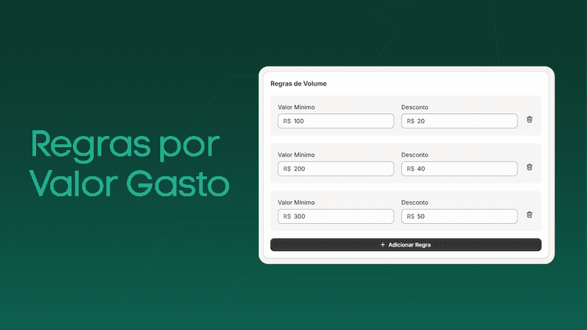 Regras por Valor Gasto