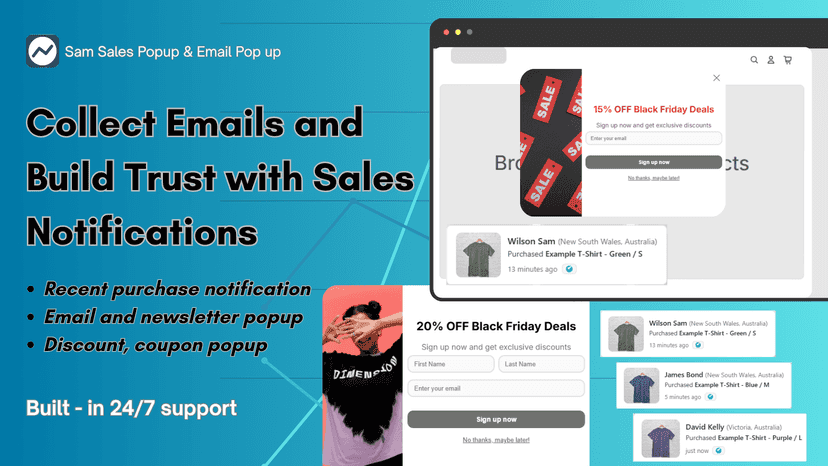 Boost Sales And Conversion Rate FOMO Email pop up , salespop
