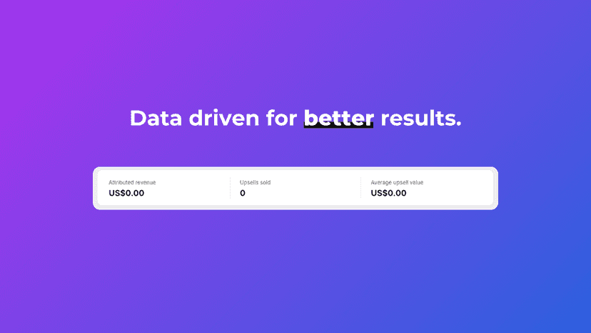 Data driven for better results.
