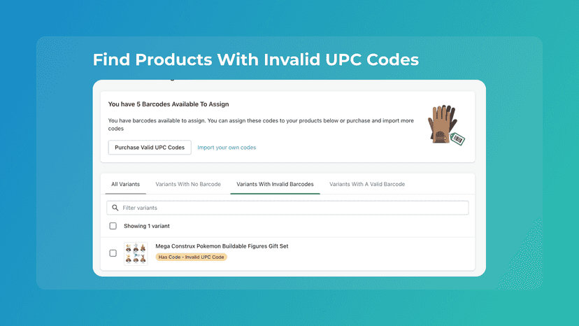 Find Products With Invalid UPC Codes