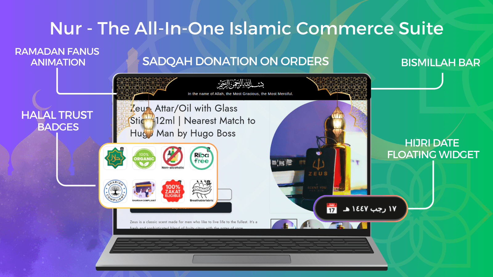 nur e islam halat trust badges kit shopify app