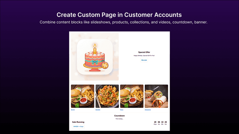 Studio: New Customer Account - Custom Page