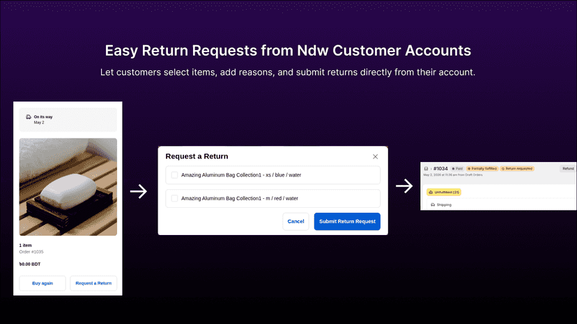 Studio: New Customer Account - Return Request