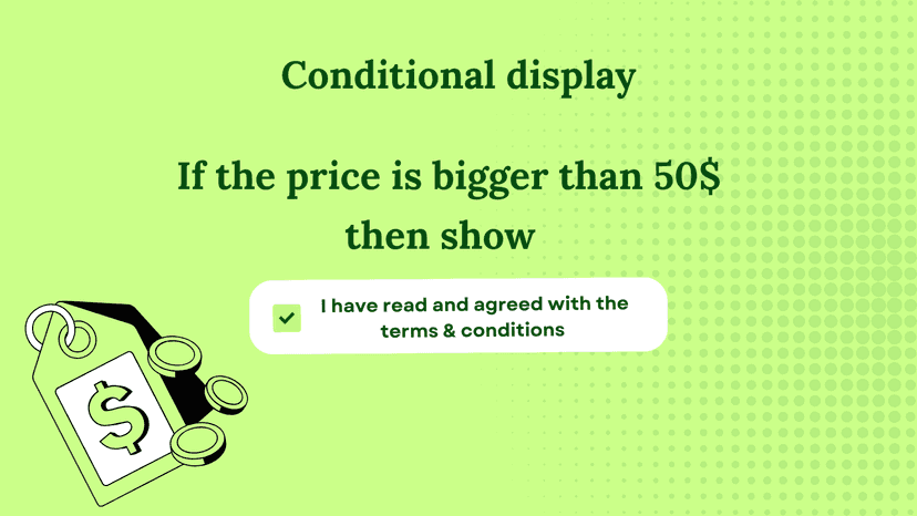 Conditional display terms & Conditions checkbox shopify