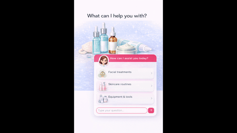 AI chat providing esthetician-level skincare advice for acne-pro