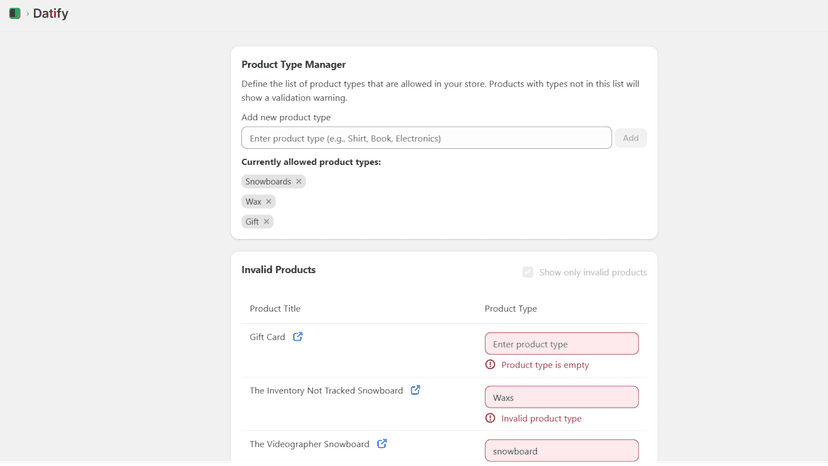 Category Metafield Manager
