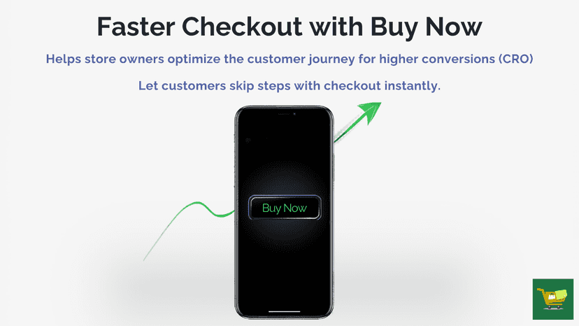 Buy now button enabling faster checkout and helps store owners