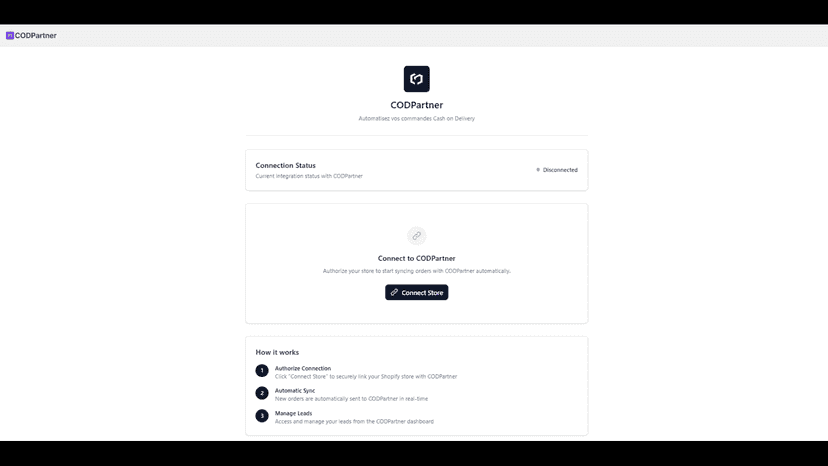Connect Your Store to CODPartner Platfrom