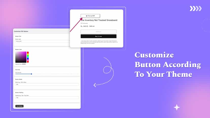 Customize button according to your theme.