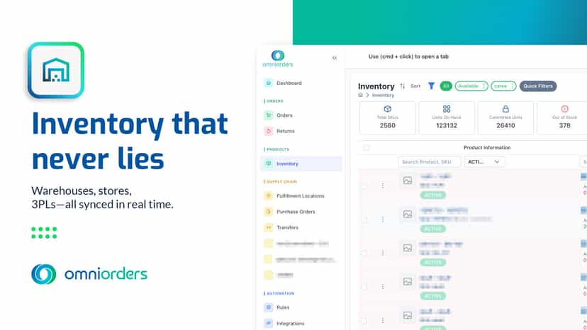 Create purchase orders and restock inventory in one click