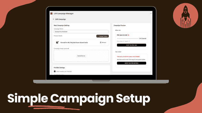 Easy to setup Campaigns
