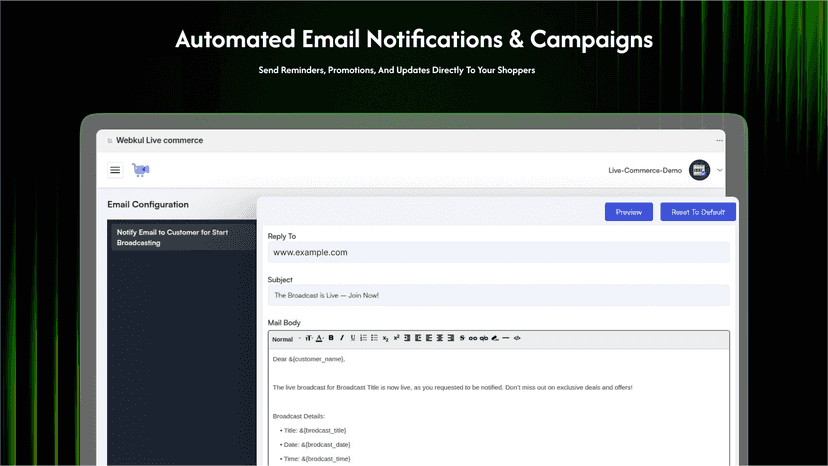 Automated Email Notifications & Campaigns